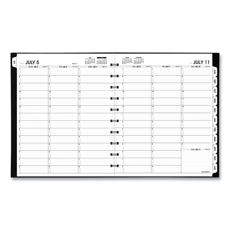 AT-A-GLANCE Move-A-Page Academic Weekly/Monthly Planners, 11 x 9, Black Cover, 12-Month (July to June): 2025 to 2026 (AAG70957E05) thumbnail 2