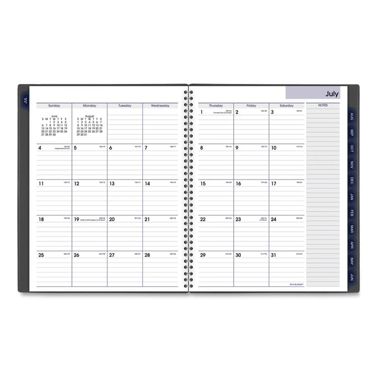 AT-A-GLANCE DayMinder Academic Weekly/Monthly Desktop Planner, 11 x 8.5, Charcoal Cover, 12-Month (July to June): 2025 to 2026 (AAGAYC52045) thumbnail 2