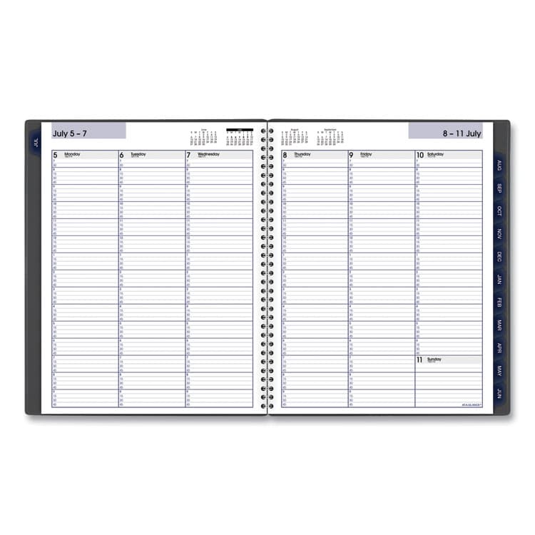 AT-A-GLANCE DayMinder Academic Weekly/Monthly Desktop Planner, 11 x 8.5, Charcoal Cover, 12-Month (July to June): 2025 to 2026 (AAGAYC52045) thumbnail 3