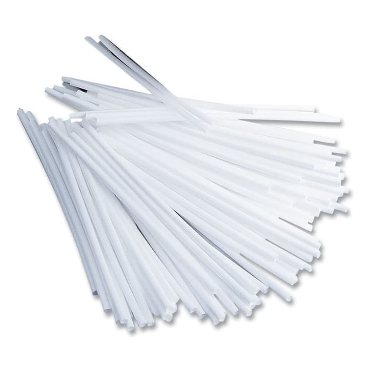OFFICE SNAX, . Plastic Stir Sticks, 5", White, 1,000/Box (OFXSTR5)