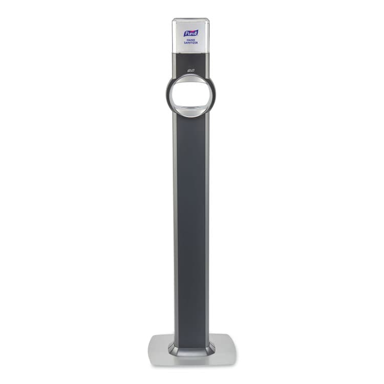 GO-JO INDUSTRIES FS6 Touch-Free Floor Stand Dispenser, 1,200 mL, 12.5 x 11.3 x 38.5, Graphite (GOJ6424DS)