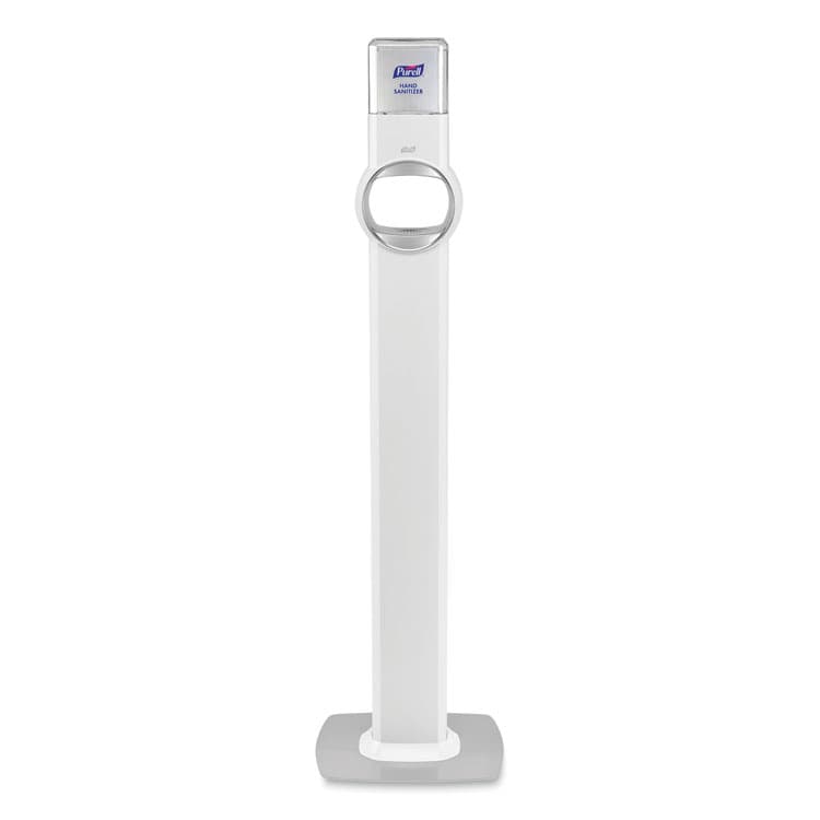 GO-JO INDUSTRIES FS8 Floor Stand Dispenser with Energy-on-the-Refill and SMARTLINK Capability, 12.75 x 11.25 x 39, White (GOJ7720DS)
