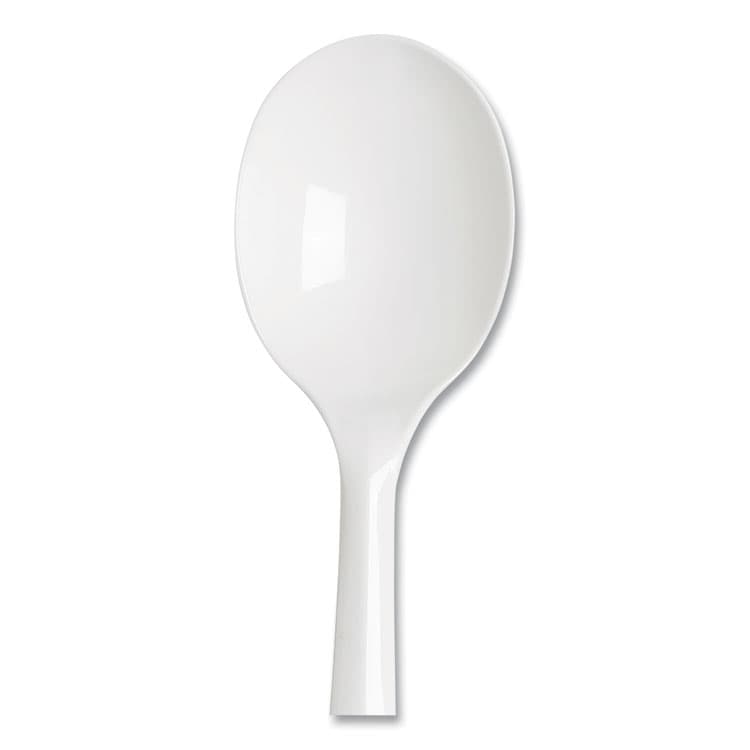 DIXIE FOOD SERVICE Plastic Cutlery, Mediumweight Soup Spoon, White, 1,000/Carton (DXEPSM21) thumbnail 3