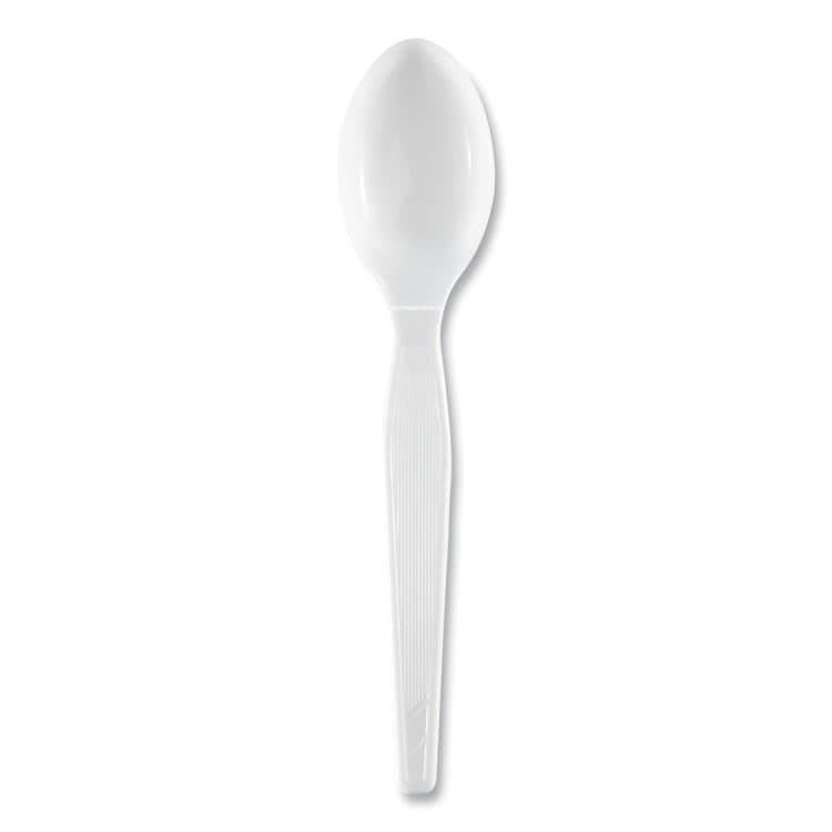 DIXIE FOOD SERVICE Plastic Cutlery, Heavyweight Spoon, White, 1,000/Carton (DXETH217) thumbnail 2
