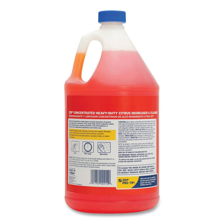 ZEP . Cleaner and Degreaser, Citrus Scent, 1 gal Bottle (ZPEZUCIT128) thumbnail 2