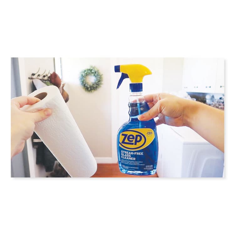 ZEP . Streak-Free Glass Cleaner, Pleasant Scent, 32 oz Spray Bottle (ZPEZU112032EA) thumbnail 4