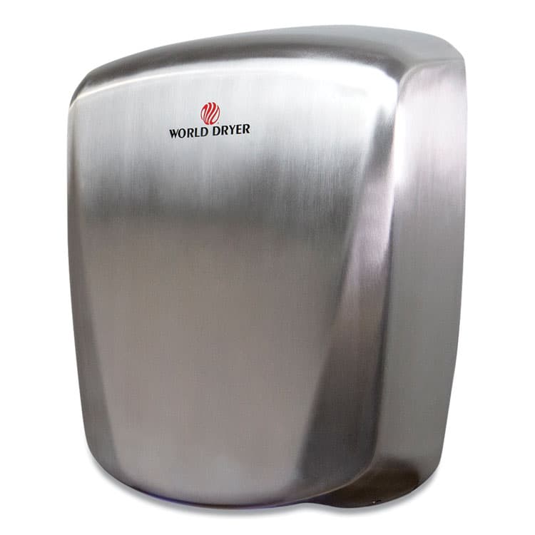 WORLD DRYER CORPORATION VERDEdri Hand Dryer, 120 V, 3.9 x 12.25 x 14.5, Brushed Stainless Steel (WRLQ973A2) thumbnail 4