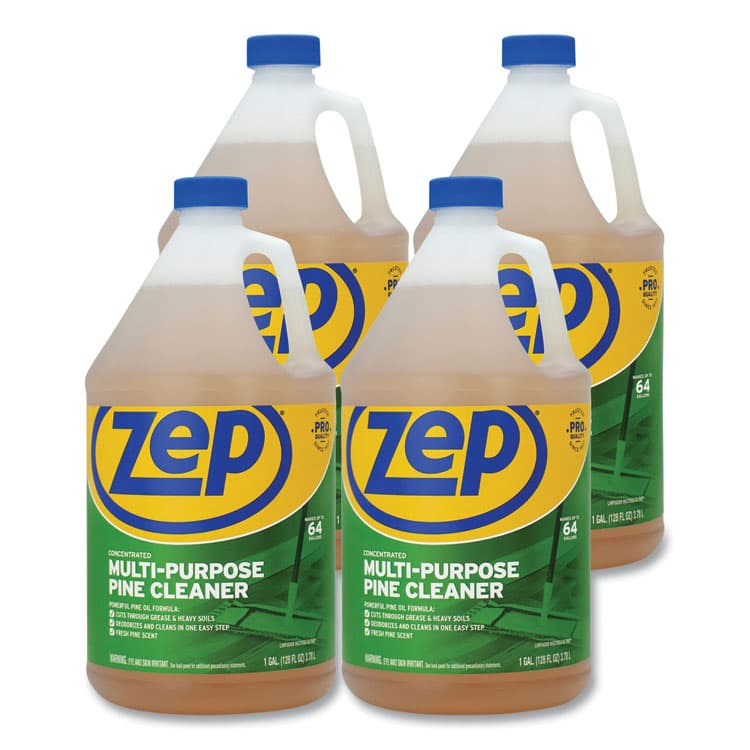 ZEP . Pine Multi-Purpose Cleaner, Pine Scent, 1 gal, 4/Carton (ZPEZUMPP128CT)