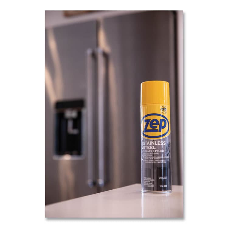 ZEP . Stainless Steel Polish, 14 oz Aerosol Spray, 12/Carton (ZPEZUSSTL14CT) thumbnail 4