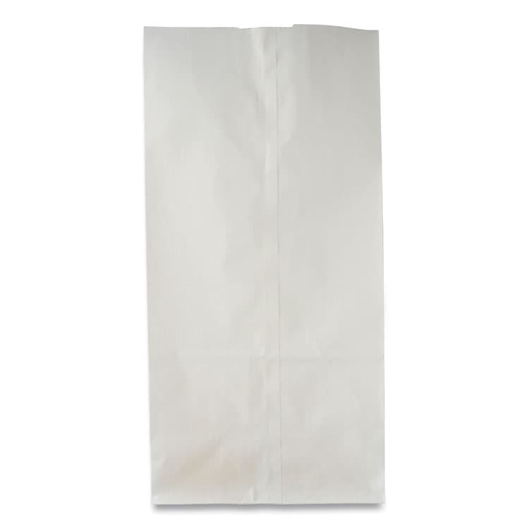 ROSS & WALLACE PAPER PRODUCTS, . Grocery Paper Bags, 2# Size, 30# Basis Weight, 4.13" x 2.63" x 7.88", White, 500/Bundle (BAGGW2500) thumbnail 3