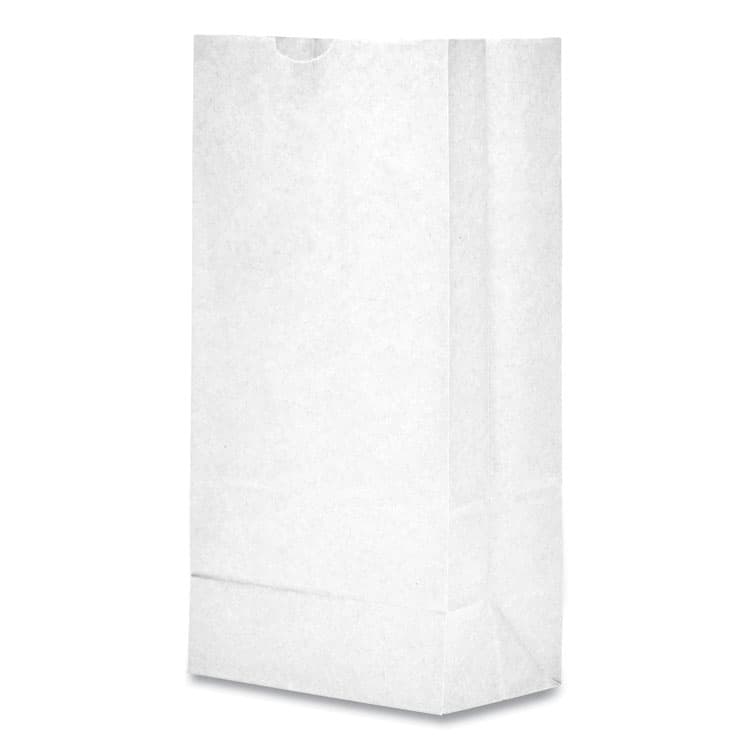 ROSS & WALLACE PAPER PRODUCTS, . Grocery Paper Bags, 10# Size, 35# Basis Weight, 7" x 4.38" x 13.75", White, 500/Bundle (BAGGW10500) thumbnail 2