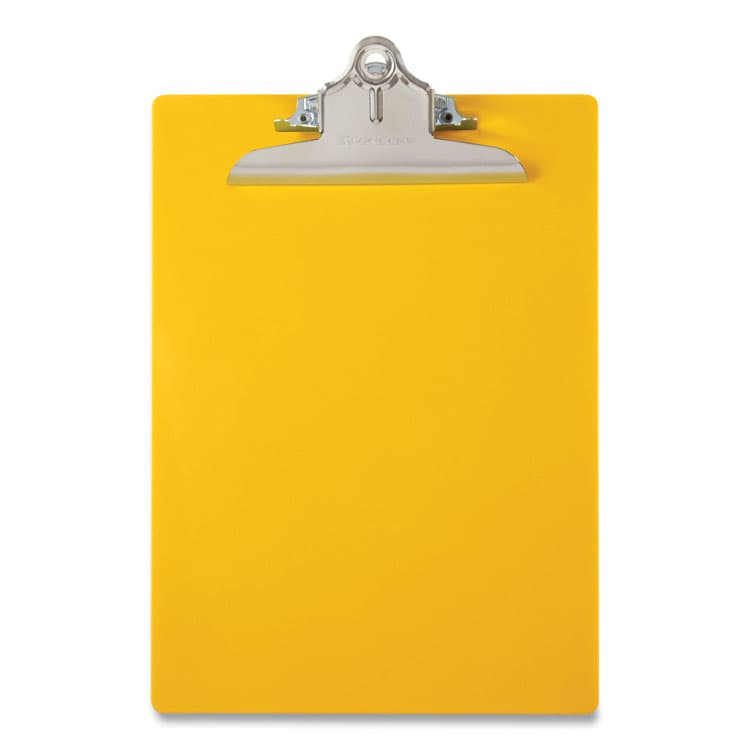 SAUNDERS MFG. CO., . Recycled Plastic Clipboard with Ruler Edge, 1" Clip Capacity, Holds 8.5 x 11 Sheets, Yellow (SAU21605) thumbnail 3