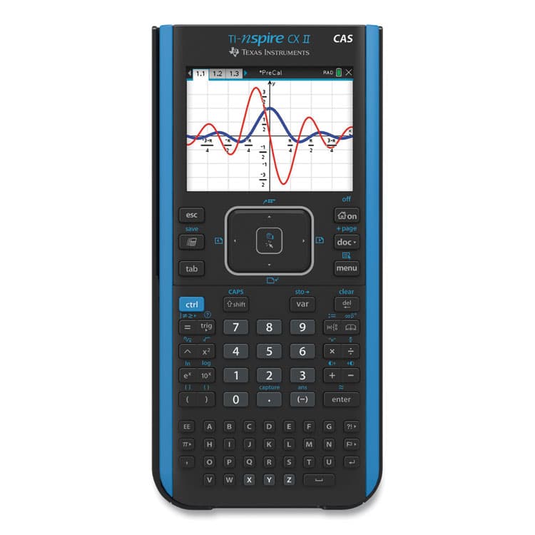TEXAS INSTRUMENTS TI-Nspire CX II CAS Graphing Calculator, 10-Digit LCD (TEXNSPIRECX2CAS)