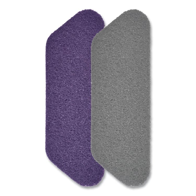 DIVERSEY Twister Floor Pad, Crystal Shield, 17" Diameter, Gray, 2/Carton (DVOD5934363)