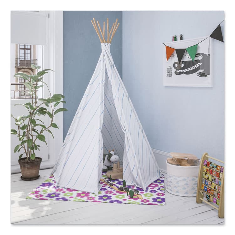 DEFLECTO CORPORATION FashionMat Chair Mat for Flat Pile Carpeted and Hard Floors, Rectangular, Straight Edges, 35" x 40", Pink/Green/Purple (DEFCM3540LD)