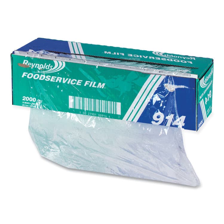 REYNOLDS FOOD PACKAGING PVC Film Roll with Cutter Box, 18" x 2,000 ft (RFP914) thumbnail 4
