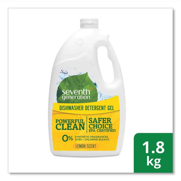 SEVENTH GENERATION Natural Automatic Dishwasher Gel, Lemon, Jumbo 70 oz Bottle, 6/Carton (SEV22831CT) thumbnail 3