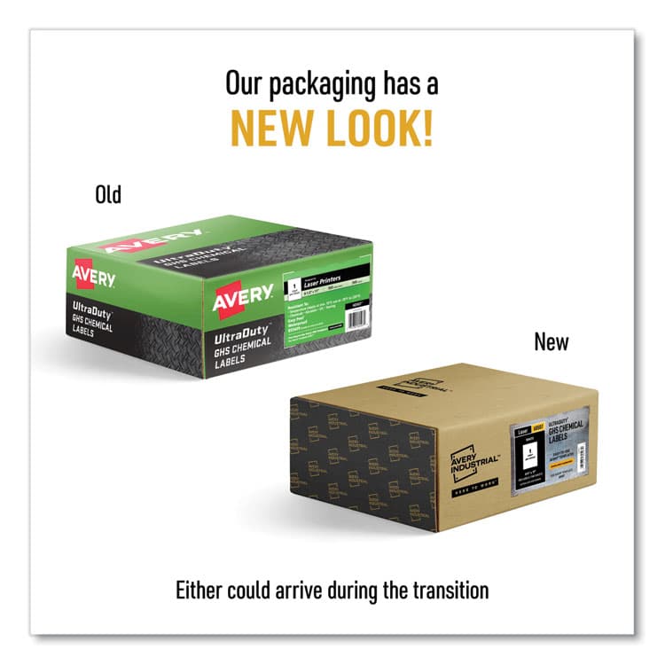 AVERY PRODUCTS CORPORATION UltraDuty GHS Chemical Waterproof and UV Resistant Labels, 8.5 x 11, White, 500/Pack (AVE60507) thumbnail 3