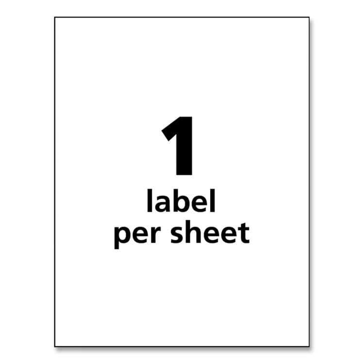 AVERY PRODUCTS CORPORATION UltraDuty GHS Chemical Waterproof and UV Resistant Labels, 8.5 x 11, White, 50/Pack (AVE60521) thumbnail 2