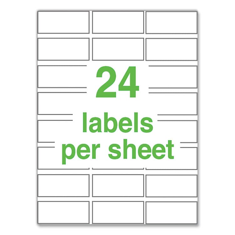 AVERY PRODUCTS CORPORATION UltraDuty GHS Chemical Waterproof and UV Resistant Labels, 1 x 2.5, White, 24/Sheet, 25 Sheets/Pack (AVE60527) thumbnail 4