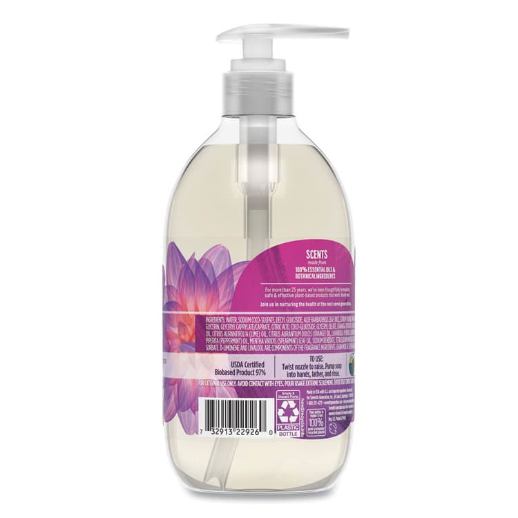 SEVENTH GENERATION Natural Hand Wash, Lavender Flower and Mint Scent, 12 oz, 8/Carton (SEV22926CT) thumbnail 2