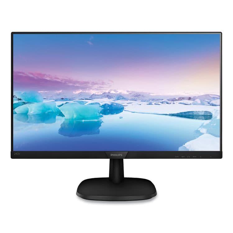 PHILIPS V-Line Full HD LCD Monitor23.8" Widescreen, IPS Panel, 1920 Pixels x 1080 Pixels (PSP243V7QJAB)