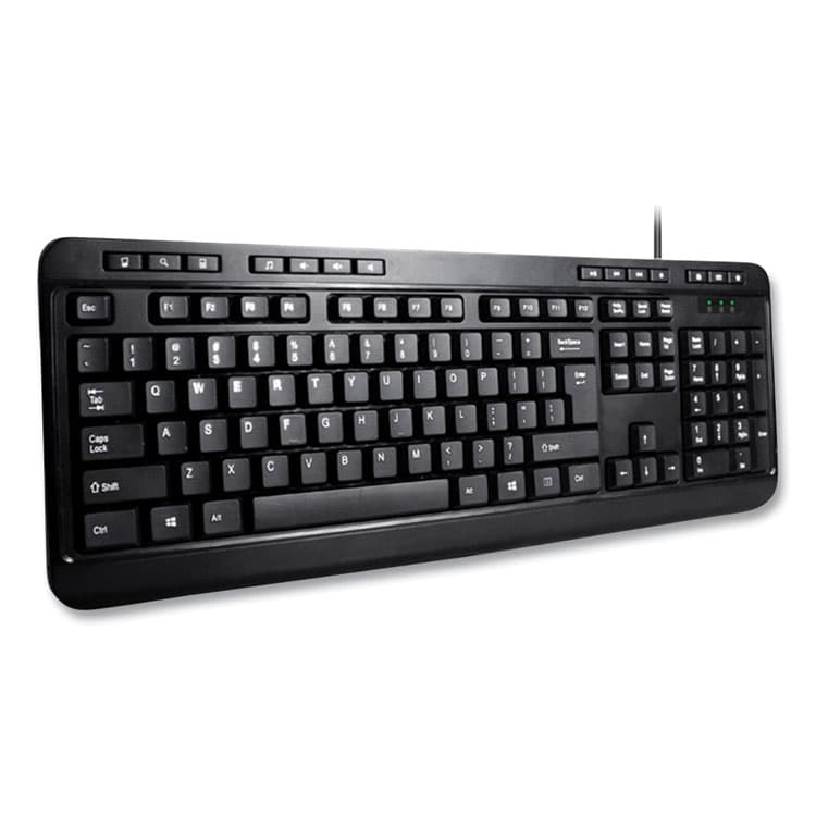 ADESSO AKB132UB 118-Key MM Desktop USB Keyboard, Black (ADEAKB132UB) thumbnail 2