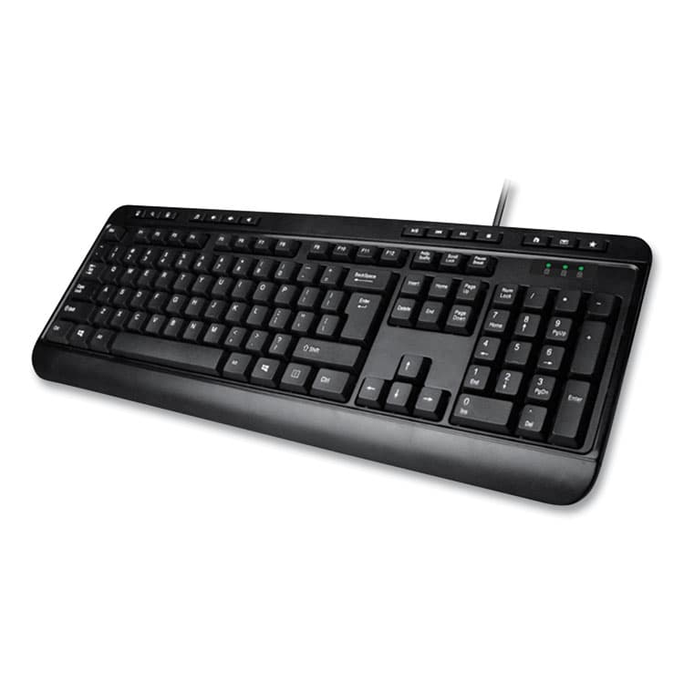 ADESSO AKB132UB 118-Key MM Desktop USB Keyboard, Black (ADEAKB132UB) thumbnail 4