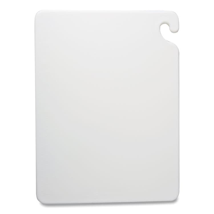 CFS BRANDS Cut-N-Carry Color Cutting Boards, Plastic, 20 x 15 x 0.5, White (SJMCB152012WH)