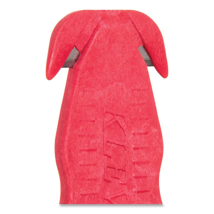 CFS BRANDS Klever Kutter Safety Cutter, 3 Razor Blades, 1" Blade, 4" Plastic Handle, Red (SJMKK403) thumbnail 4