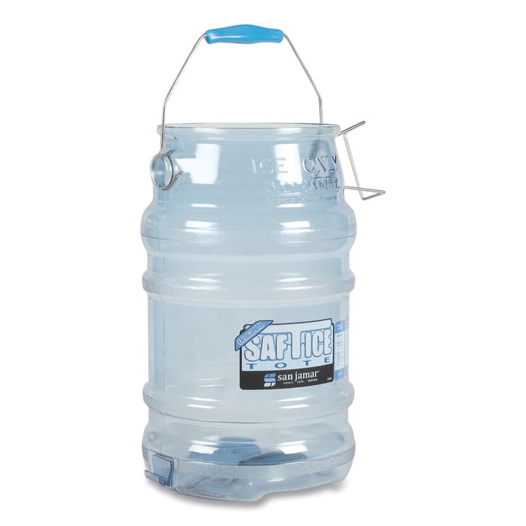 CFS BRANDS Saf-T-Ice Tote, 6 gal, Transparent Blue (SJMSI6000) thumbnail 3