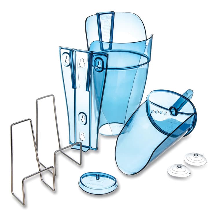 CFS BRANDS Saf-T-Scoop and Guardian System for Ice Machines, 64 oz to 86 oz Ice Scoop, Transparent Blue (SJMSI9000) thumbnail 3