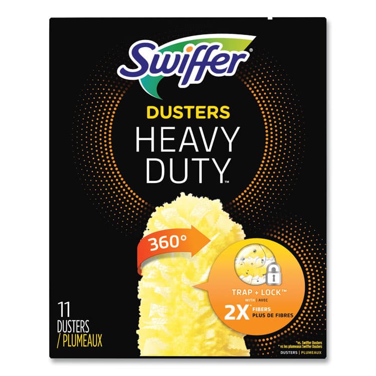 PROCTER & GAMBLE Heavy Duty Dusters Refill, Dust Lock Fiber, Yellow, 33/Carton (PGC99035)