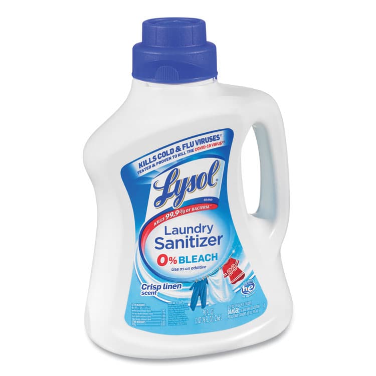 RECKITT BENCKISER Laundry Sanitizer, Liquid, Crisp Linen, 90 oz, 4/Carton (RAC95872) thumbnail 2