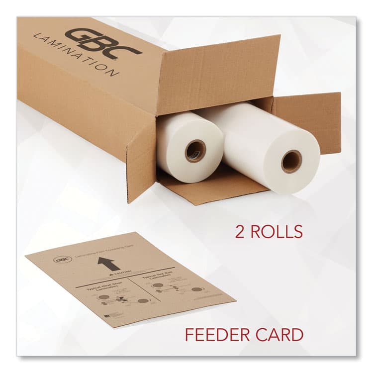 ACCO BRANDS, . NAP-Lam I Roll Film, 1.5 mil, 25" x 500 ft, Gloss Clear, 2/Box (GBC3000004) thumbnail 3