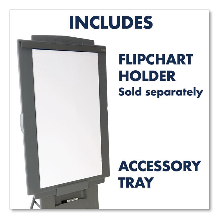 ACCO BRANDS, . Duramax Portable Presentation Easel, 72" Tall, Plastic, Gray (QRT200E) thumbnail 4