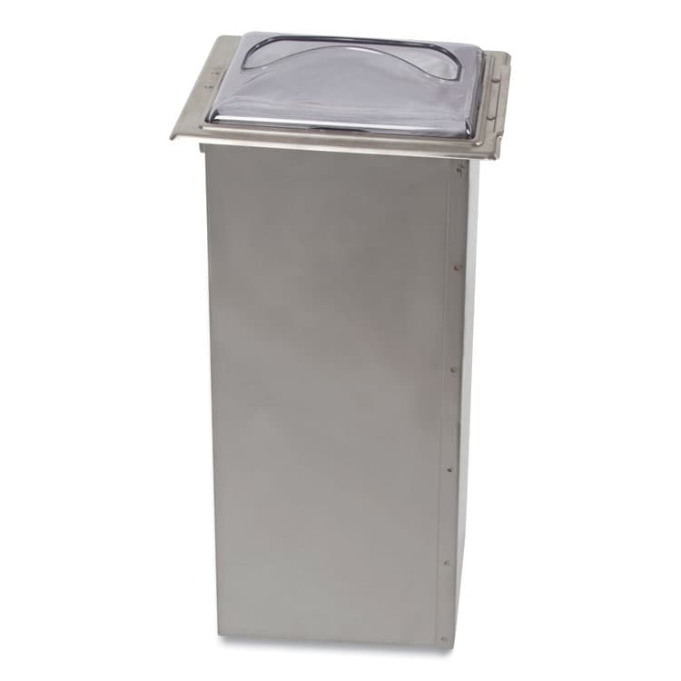 CFS BRANDS In-Counter Napkin Dispenser, 7 x 5.5 x 19.63, Stainless Steel/Clear (SJMH2003CLSS)