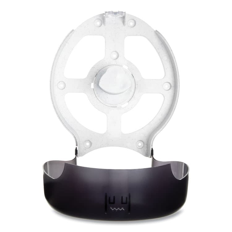 CFS BRANDS Single 12" JBT Bath Tissue Dispenser, Classic, 1 Roll, 12.9 x 5.63 x 14.88, Transparent Black Pearl (SJMR6000TBK) thumbnail 3