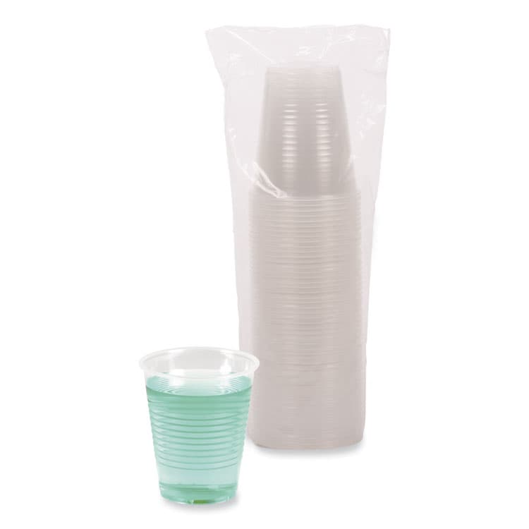 BOARDWALK Translucent Plastic Cold Cups, 12 oz, 50/Pack (BWKTRANSCUP12PK)