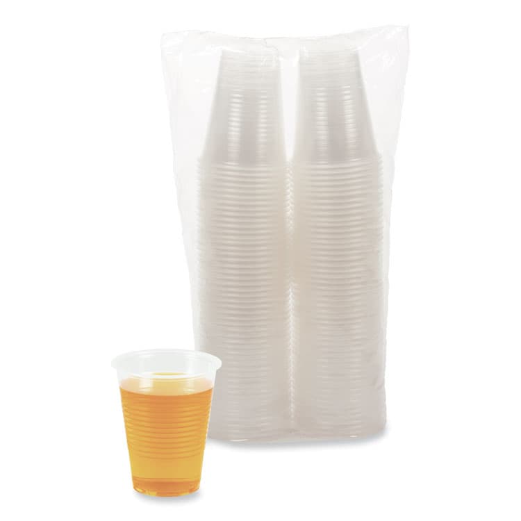 BOARDWALK Translucent Plastic Cold Cups, 10 oz, 100/Sleeve, 10 Sleeves/Carton (BWKTRANSCUP10CT) thumbnail 3