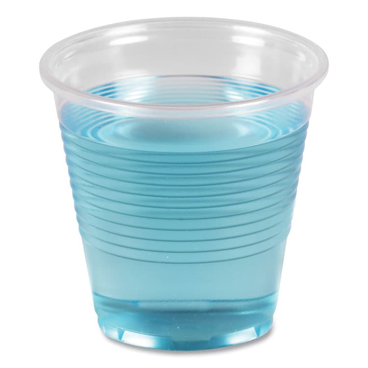 BOARDWALK Translucent Plastic Cold Cups, 5 oz, 100/Pack (BWKTRANSCUP5PK) thumbnail 3