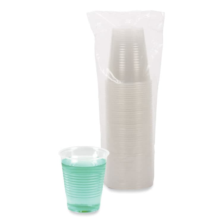BOARDWALK Translucent Plastic Cold Cups, 12 oz, 50/Sleeve, 20 Sleeves/Carton (BWKTRANSCUP12CT) thumbnail 3