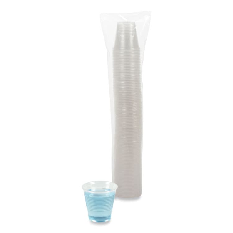 BOARDWALK Translucent Plastic Cold Cups, 5 oz, 100/Pack (BWKTRANSCUP5PK)