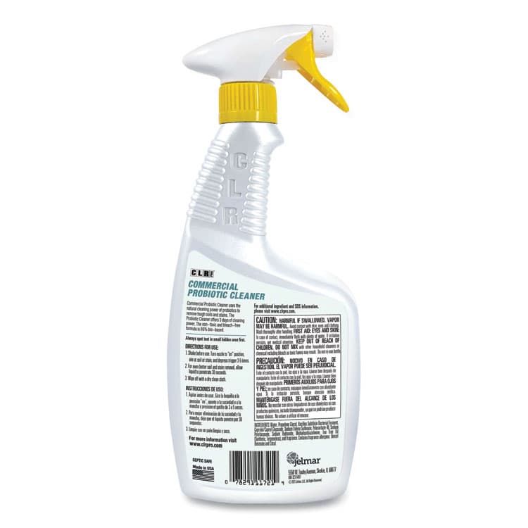 JELMAR, LLC Commercial Probiotic Cleaner, Lemon Scent, 32 oz Spray Bottle, 6/Carton (JELFMCPC326PRO) thumbnail 2