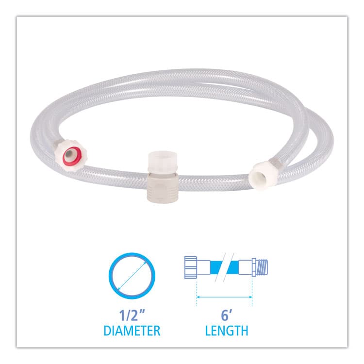 BOARDWALK PDC Hose Kit, 0.5" Hose Diameter, 0.5" x 6 ft, Clear/Green (BWK710050KT) thumbnail 2