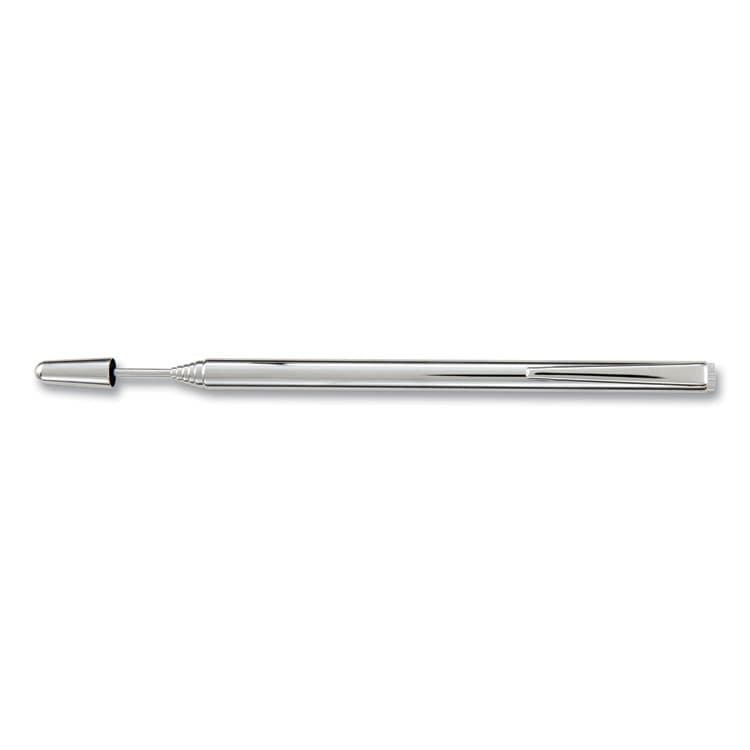 APOLLO AUDIO VISUAL Slimline Pen-Size Pocket Pointer with Clip, Extends to 24.5", Silver (APO18001)