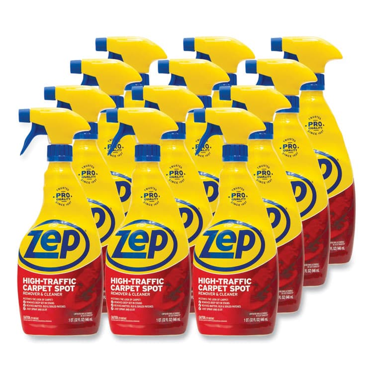 ZEP . High Traffic Carpet Cleaner, Fresh Scent, 32 oz Spray Bottle, 12/Carton (ZPEZUHTC32CT)