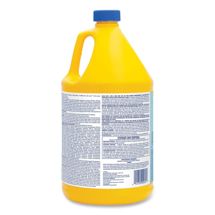 ZEP . No-Rinse Floor Disinfectant, Pleasant Scent, 1 gal, 4/Carton (ZPEZUNRS128CT) thumbnail 2