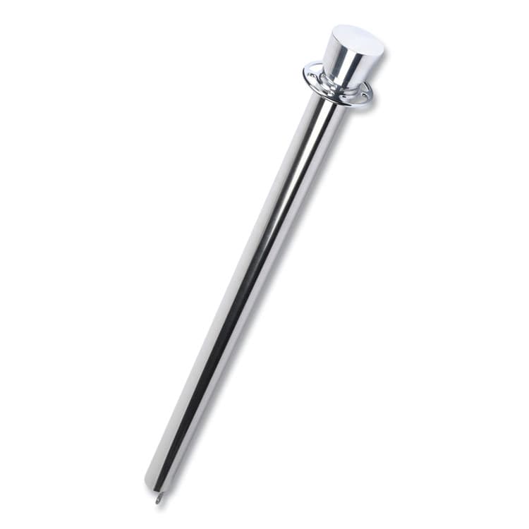 TATCO Crowd Control Posts, Chrome, 41" High, Silver, 2/Box (TCO11000) thumbnail 3