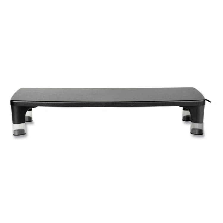 3M/COMMERCIAL TAPE DIV. Monitor Stand MS100B, 21.6 x 9.4 x 2.7 to 3.9, Black/Clear, Supports 33 lb (MMMMS100B) thumbnail 2